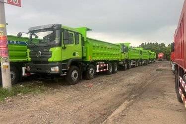 二手陕汽重卡 德龙X3000 公路标准版 430马力 8X4 6.8米自卸车(国六) 前四后八 潍柴二手自卸车 黄牌