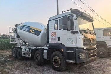 二手陕汽重卡 德龙M3000S 400力 8X4 7.89方混凝土搅拌车(国六) 前四后八 潍柴二手搅拌车