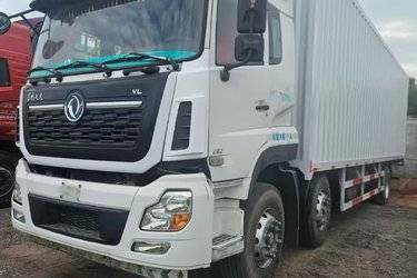 二手东风商用车 天龙VL重卡 245马力 6X2 9.6米厢式载货车(国五) 前四后四 东风康明斯二手载货车 黄牌图片