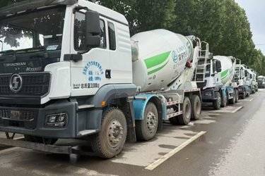 二手陕汽重卡 德龙M3000S 标准版 350力 8X4 7.89方混凝土搅拌车(国六) 前四后八 潍柴二手搅拌车