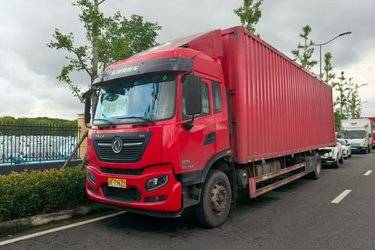 二手东风商用车 天锦KR 星耀版 260马力 4X2 9.8米厢式载货车(国六) 单桥 东风康明斯二手载货车 黄牌图片