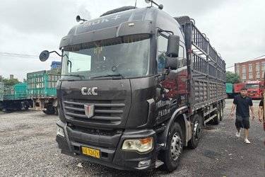 二手联合卡车 U380重卡 380马力 8X4 9.6米仓栅式载货车(国五) 前四后八 玉柴二手载货车 黄牌图片