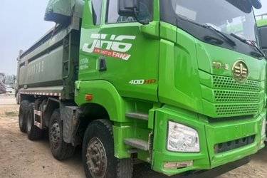 二手青岛解放 JH6重卡 400马力 6X4 5.6米自卸车(国五) 后八轮 潍柴二手自卸车 黄牌图片