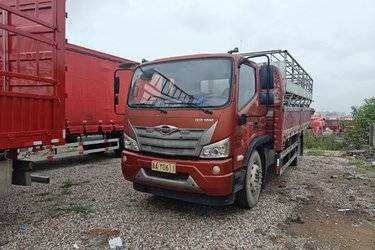 二手福田 时代领航ES5 190马力 4X2 5.8米排半栏板载货车(国六) 单桥 潍柴二手载货车 黄牌图片