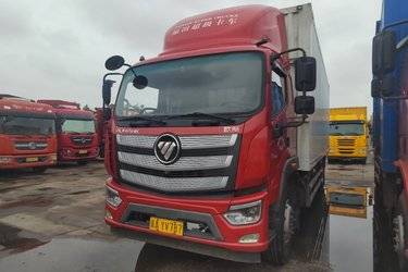 二手福田 欧航R系 超级卡车 220马力 7.8米排半厢式载货车(国六) 单桥 福田康明斯二手载货车 黄牌