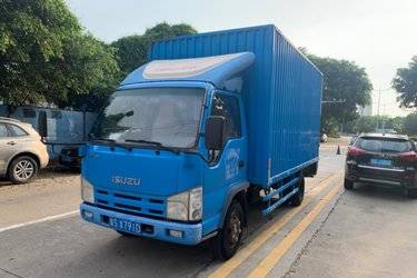 二手庆铃 五十铃100P 98马力 4.25米单排厢式轻卡(宽体)(国四) 单桥 庆铃五十铃二手载货车 蓝牌图片