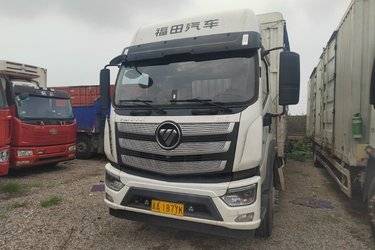 二手福田 欧航R系 240马力 4X2 6.8米仓栅式载货车(国六) 单桥 福田康明斯二手载货车 黄牌图片