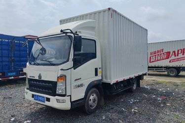 二手中国重汽HOWO 追梦 130马力 4.15米单排厢式轻卡(国六) 单桥 潍柴二手载货车 蓝牌图片