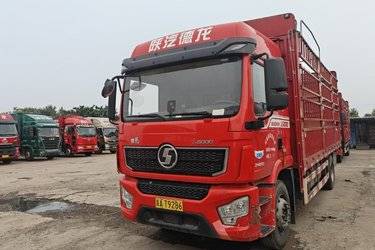 二手陕汽重卡 德龙L5000 240马力 4X2 6.8米仓栅式载货车(国六) 单桥 潍柴二手载货车 黄牌图片
