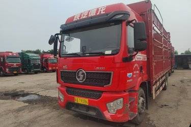 二手陕汽重卡 德龙L5000 240马力 4X2 6.8米仓栅式载货车(国六) 单桥 潍柴二手载货车 黄牌图片