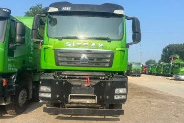 二手中国重汽 汕德卡SITRAK G7H重卡 标重版 440马力 8X4 6.5米自卸车(国五) 前四后八 曼二手自卸车 黄牌图片