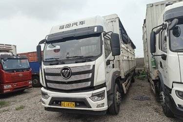 二手福田 欧航R系 240马力 4X2 6.8米仓栅式载货车(高顶)(国六) 单桥 福田康明斯二手载货车 黄牌