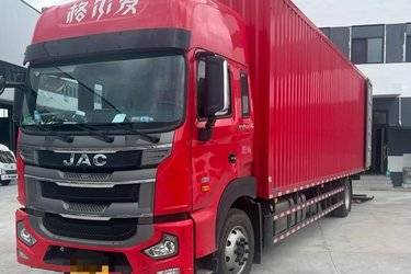二手江淮 格尔发A5X重卡 260马力 4X2 9.8米厢式载货车(国六) 单桥 东风康明斯二手载货车 黄牌图片