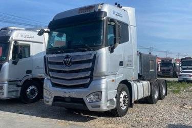 二手福田 欧曼EST 6系重卡 560马力 6X4 AMT自动挡牵引车(国五) 双驱 福田康明斯二手牵引车 黄牌图片