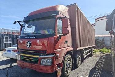 二手陕汽商用车 轩德翼6 轻量化版 270马力 6X2 9.75米厢式载货车(国六) 前四后四 玉柴二手载货车 黄牌图片