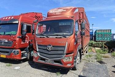 二手福田 瑞沃ES5 170马力 4X2 6.8米仓栅式载货车(国五) 单桥 福田康明斯二手载货车 黄牌图片