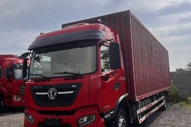 二手东风商用车 天锦KR 260马力 6X2 9.8米厢式载货车(国六) 前四后四 东风二手载货车 黄牌图片