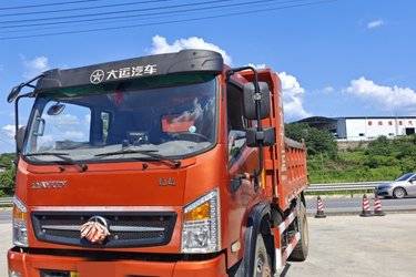 二手大运 奥普力 170马力 4X2 4米自卸车(8挡)(国五) 单桥 玉柴二手自卸车 黄牌图片