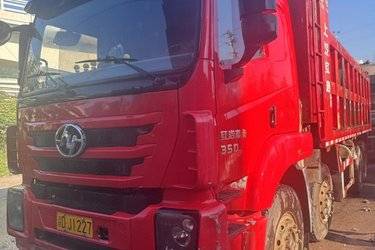 二手上汽红岩 杰卡 350马力 8X4 6.8米自卸车(国五) 前四后八 上菲红二手自卸车 黄牌