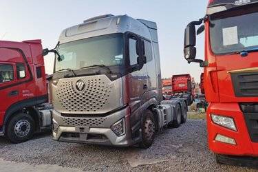 二手福田 欧曼银河 580马力 6X4 AMT自动挡牵引车(国六) 双驱 福田康明斯二手牵引车 黄牌图片