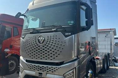 二手福田 欧曼银河 基本型 580马力 6X4 AMT自动挡牵引车(国六)(带缓速器)(国六) 双驱 福田康明斯二手牵引车 黄牌图片