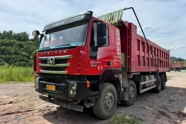 二手上汽红岩 杰狮C500重卡 重载版 520马力 8X4 8.3米自卸车(国五) 前四后八 上菲红二手自卸车 黄牌图片