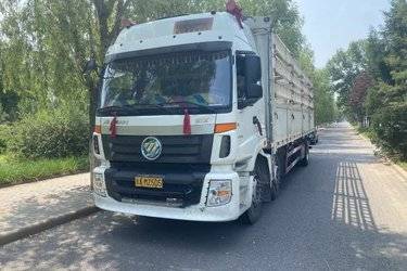 二手福田 欧曼ETX 6系重卡 245马力 6X2 9.53米仓栅式载货车(国五) 前四后四 福田康明斯二手载货车 黄牌图片