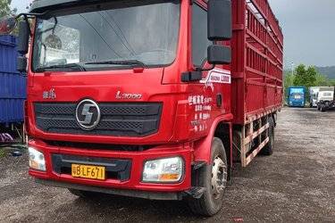 二手陕汽重卡 德龙L3000 240马力 4X2 6.8米仓栅式载货车(后桥10T)(国六) 单桥 玉柴二手载货车 黄牌图片