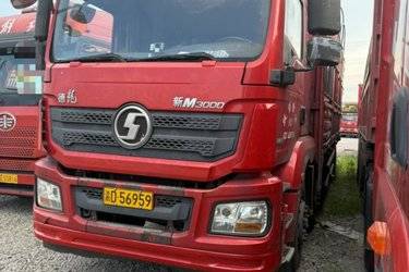 二手陕汽重卡 德龙新M3000 245马力 6X2 8.6米仓栅式载货车(国五) 前四后四 潍柴二手载货车 黄牌图片