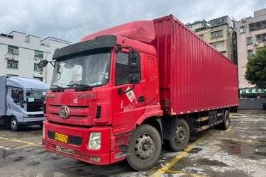 二手三环十通 昊龙 245马力 6X2 9.6米厢式载货车(国五) 前四后四 玉柴二手载货车 黄牌