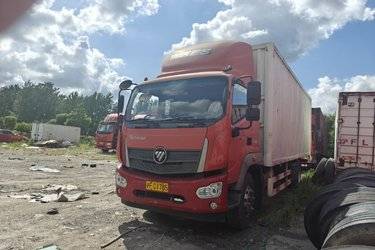 二手福田 瑞沃ES5 185马力 4X2 7.8米厢式载货车(国五) 单桥 福田康明斯二手载货车 黄牌图片