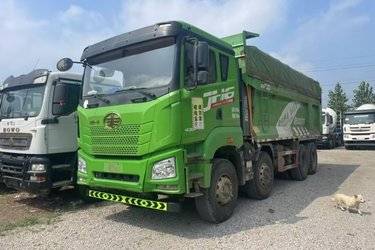 二手青岛解放 JH6重卡 430马力 8X4 6.5米自卸车(国五) 前四后八 潍柴二手自卸车 黄牌