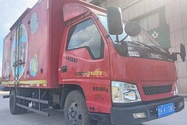 二手江铃 凯运蓝鲸 152马力 4.12米单排厢式轻卡(国五) 单桥 江铃二手载货车 蓝牌图片
