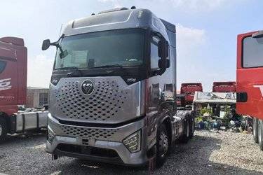 二手福田 欧曼银河 580马力 6X4 AMT自动挡牵引车(国六) 双驱 福田康明斯二手牵引车 黄牌图片