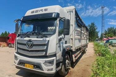 二手福田 欧航AR系 240马力 4X2 9.85米厢式载货车(高顶)(国六) 单桥 福田康明斯二手载货车 黄牌图片