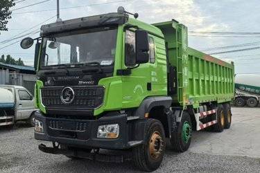 二手陕汽重卡 德龙M3000S 菁英版 430马力 8X4 7.6米自卸车(国六) 前四后八 潍柴二手自卸车 黄牌