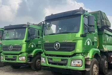 二手陕汽重卡 德龙新M3000 城建加强版 375马力 8X4 5.8米自卸车(国五) 前四后八 潍柴二手自卸车 黄牌