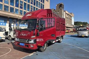 二手江淮 骏铃A8 3L CNG 129马力 法士特8档 4.18米单排仓栅式轻卡(国六) 单桥 云内动力二手载货车 蓝牌