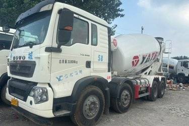 二手中国重汽 HOWO TX 340马力 8X4 7.5方混凝土搅拌车(国五) 前四后八 潍柴二手搅拌车