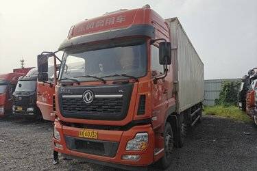 二手东风商用车 天龙VL重卡 245马力 6X2 9.6米厢式载货车(国五) 前四后四 雷诺二手载货车 黄牌