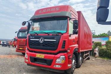 二手东风商用车 天龙VL重卡 292马力 6X2 9.6米厢式载货车(国五) 前四后四 雷诺二手载货车 黄牌图片