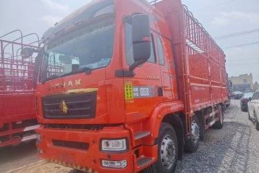 二手中国重汽 汕德卡SITRAK G5重卡 330马力 6X2 7.8米仓栅式载货车(国六) 前四后四 曼二手载货车 黄牌
