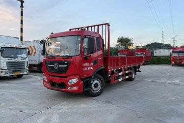 二手东风商用车 天锦KR 舒适版 240马力 4X2 6.8米栏板载货车(国六) 单桥 东风股份二手载货车 黄牌图片