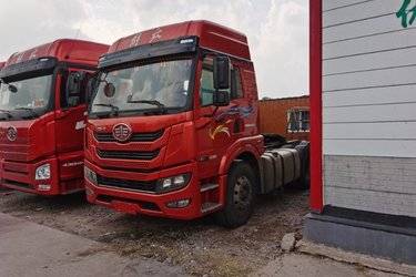 二手青岛解放 悍V重卡 430马力 6X4牵引车(12L)(国五) 双驱 潍柴二手牵引车 黄牌