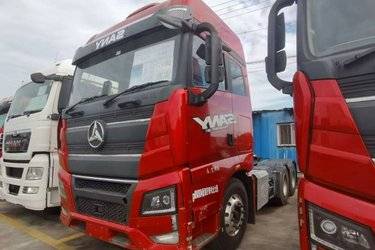 二手三一集团 王道395 380马力 6X4牵引车(国六) 双驱 大柴二手牵引车 黄牌