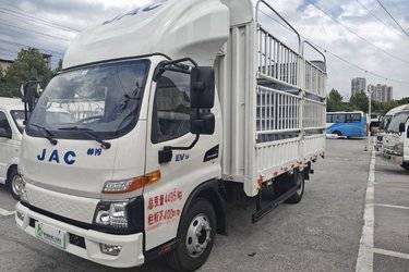 二手江淮 帅铃EV5 4.5T 4.22米单排纯电动仓栅式轻卡  二手电动卡车电动载货车图片