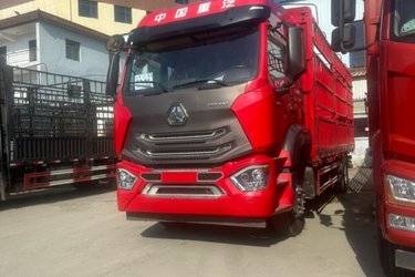 二手中国重汽 豪瀚J5G重卡 240马力 6X2 9.6米仓栅式载货车(国四) 前四后四 曼二手载货车 黄牌