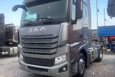 二手江淮 格尔发K7重卡 460马力 4X2 AMT自动挡牵引车(国五) 单桥 福田康明斯二手牵引车 黄牌图片