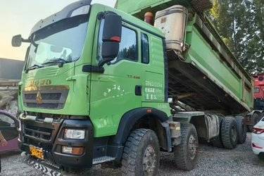 二手中国重汽 HOWO TX重卡 440马力 8X4 6.5米自卸车(国六) 前四后八 曼二手自卸车 黄牌
