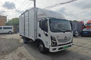 二手福田 奥铃智蓝 4.5T 4.14米单排纯电动厢式轻卡  二手电动卡车电动载货车图片